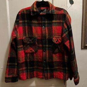 Vintage Plaid Wool Jacket